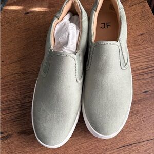 JustFab Women's Slip-On Shoes - Light Green
